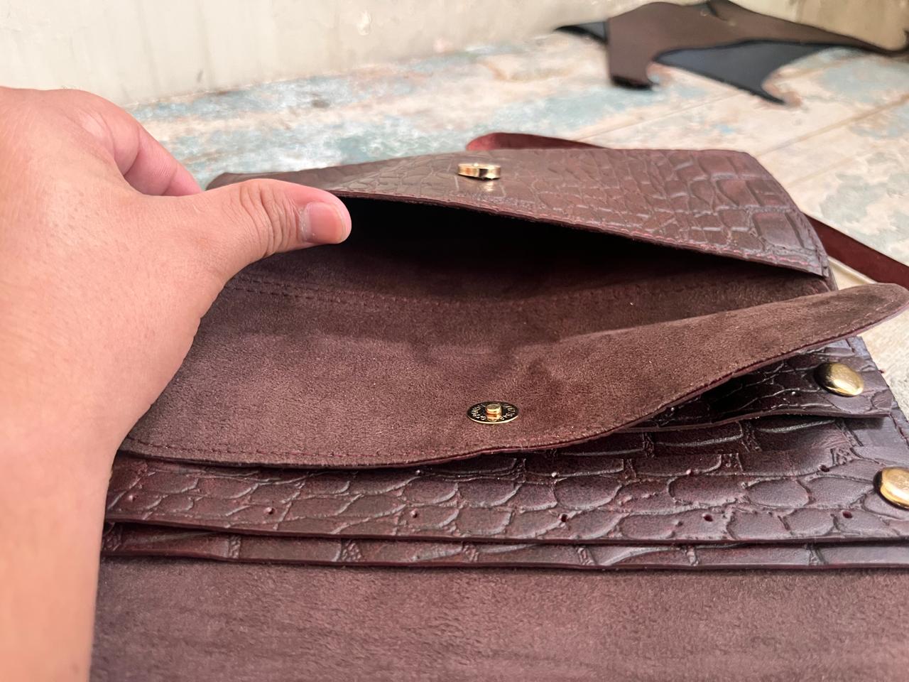 Personalized Leather Travel Jewelry Roll: Engraved Jewelry Storage Case