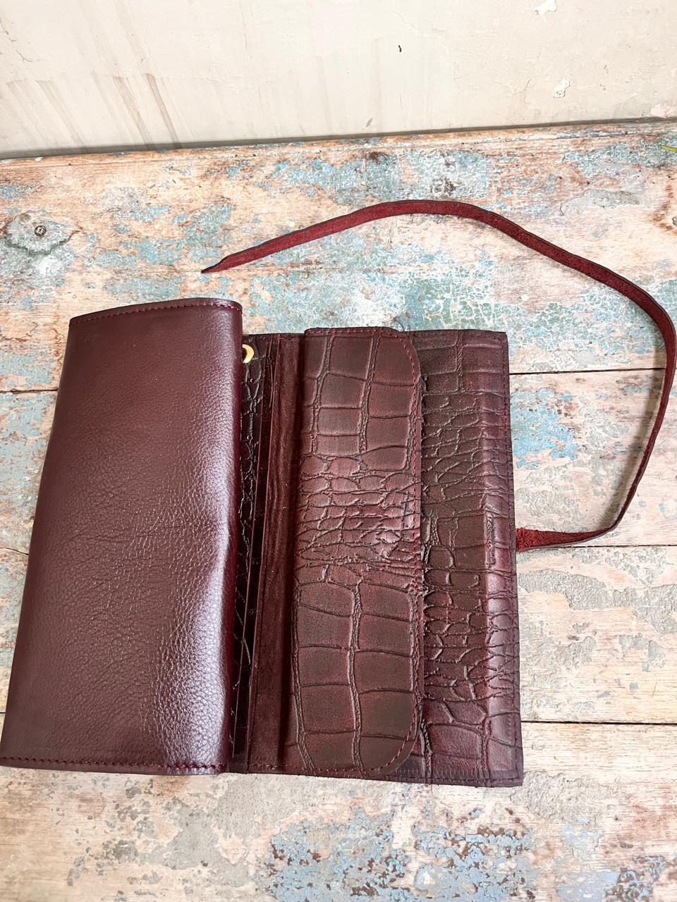 Personalized Leather Travel Jewelry Roll: Engraved Jewelry Storage Case