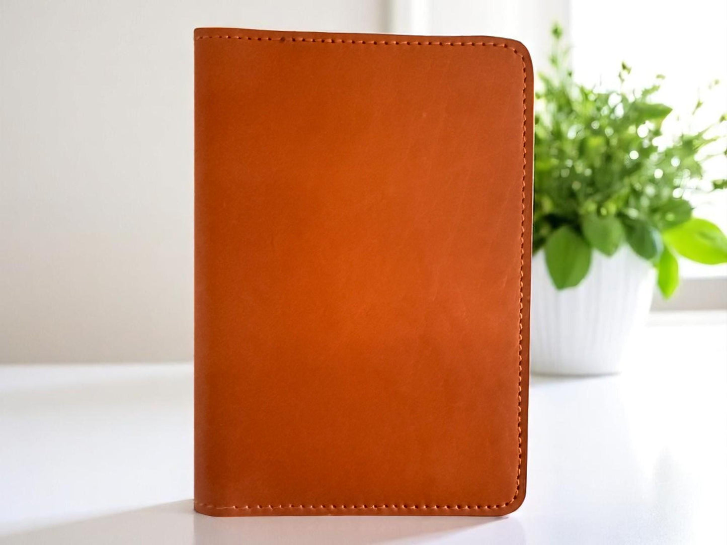 Full-Grain Leather Passport Cover: Travel Wallet & Card Holder