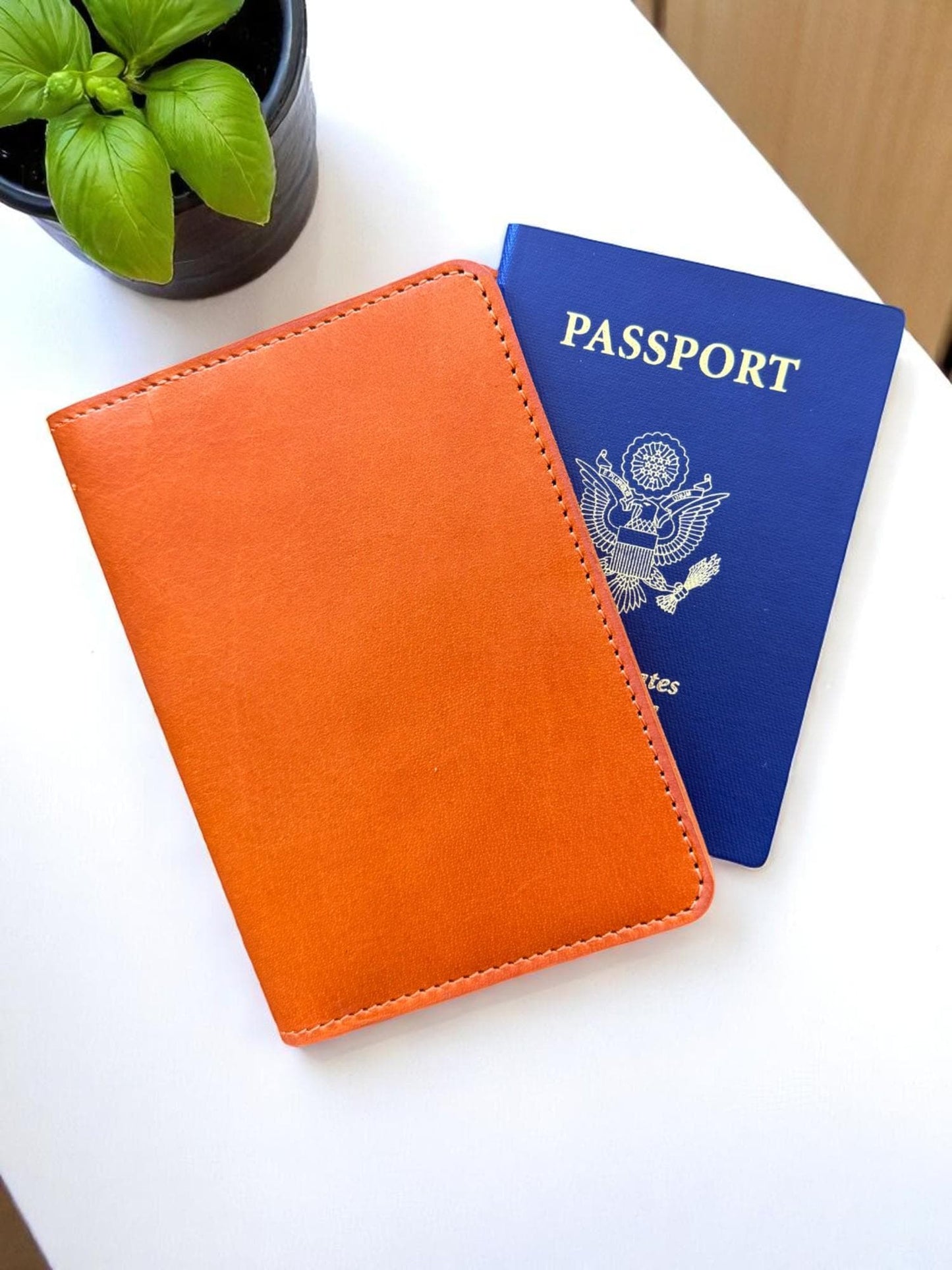 Full-Grain Leather Passport Cover: Travel Wallet & Card Holder