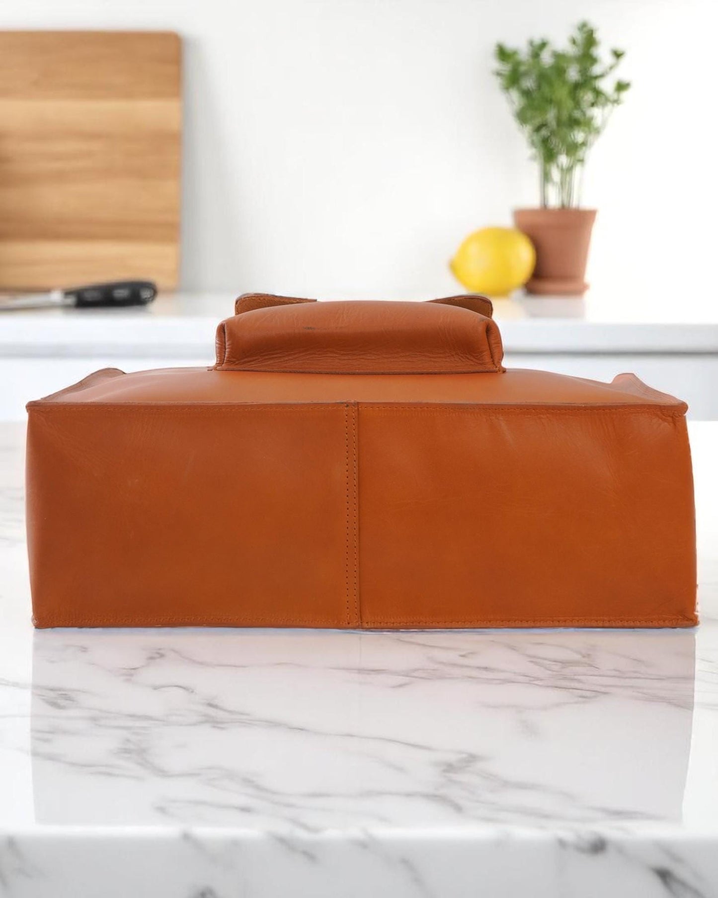 Full Grain Leather Laptop Tote: 16-Inch Buffalo Leather Briefcase